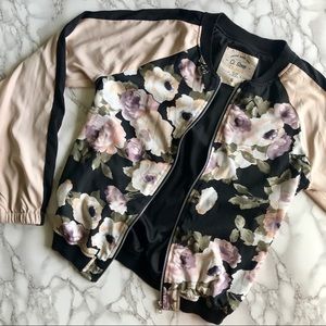 Ci Sono Originals Floral Bomber Jacket
